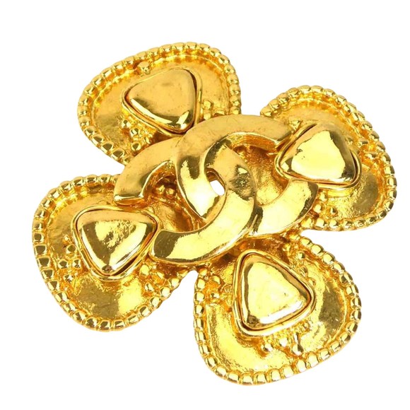 Chanel Coco Mark Gold Metal brooch - Picture 1 of 5